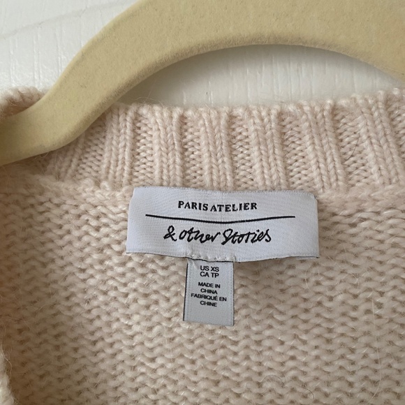 & Other Stories Wool Blend Oversized Cardigan - Picture 9 of 9